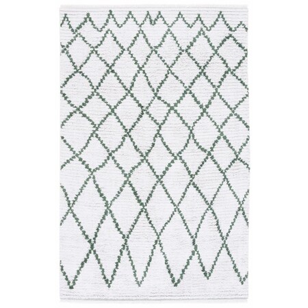 Safavieh 9 x 12 ft. Augustine Global Power Loomed Rectangle Rug Ivory & Green AGT850Y-9